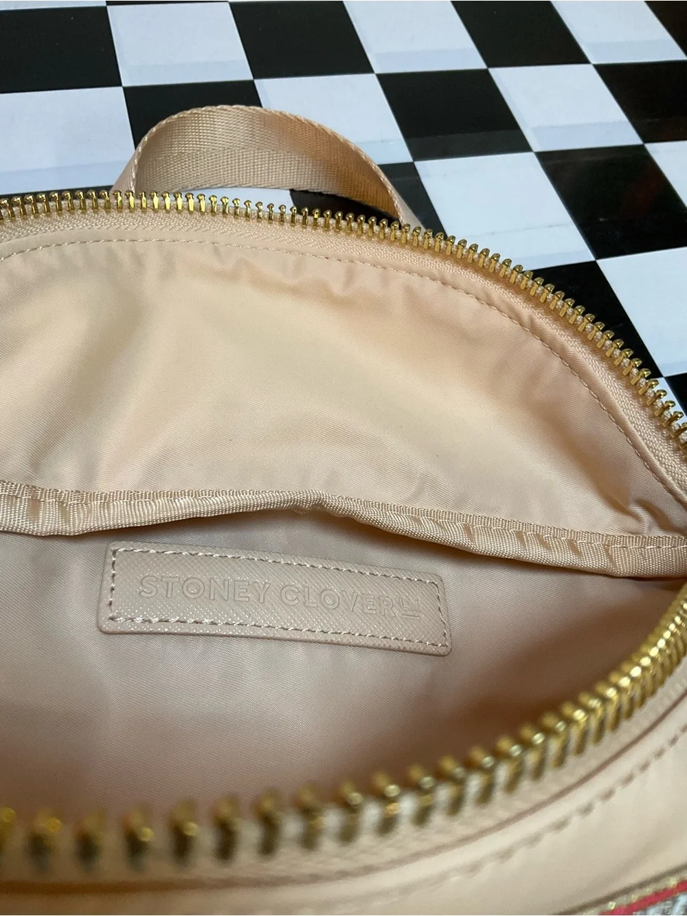 Stoney Clover Lane peach crossbody